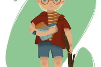 create beautiful childrens book illustrations