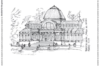 create an architecture or urban hand drawing sketch