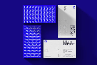 design a modern minimalist business card