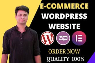 design responsive wordpress website business and woocommerce store