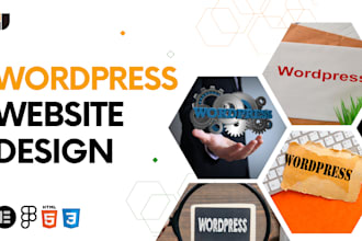 design responsive wordpress website with elementor pro, elementor landing page