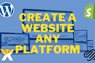 design or redesign your website on any platform