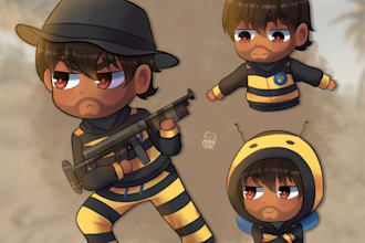 draw characters in chibi style
