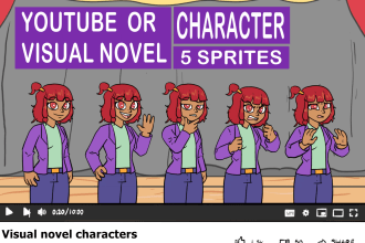 draw your visual novel character or youtube avatar