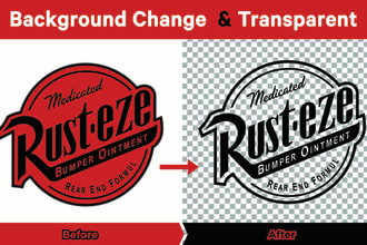 do transparent logo background and resize