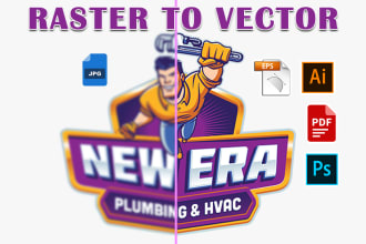 vector trace or recreate any logo or image within 3hrs