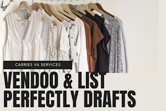 create draft listings in vendoo, list perfectly, nifty