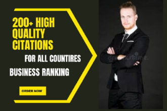 200 all country local citations for local SEO