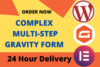design elementor pro wordpress website and gravity form