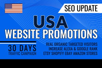traffic from real USA websites, high quality with SEO