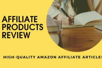 write blog posts and affiliate review articles