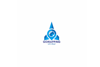 creative and minimalist logo for mapping drone