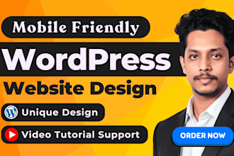 create wordpress website design and development or redesign wordpress