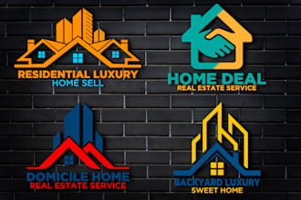 create a real estate, construction logo design with 24 hours