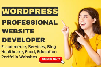 develop responsive wordpress website design or blog site, web design