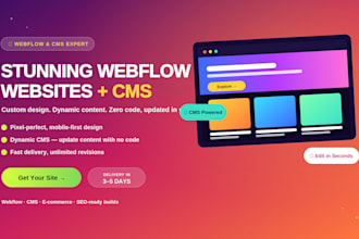 develop webflow websites with cms