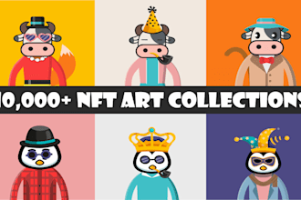 design creative nft 1k 10k 100k arts collection