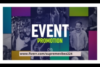 do event promotion, church, webinar, concert, and nightclubs