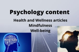 write health and wellness articles that rank