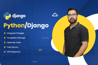 develop your web app using django python