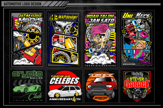 create a awesome racing and professional automotive logo design
