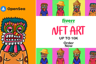 nft character concept design with 10k variations