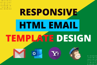 html email template mailchimp email responsive email figma to HTML email design