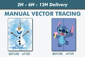 do vector tracing for high quality with fast delivery