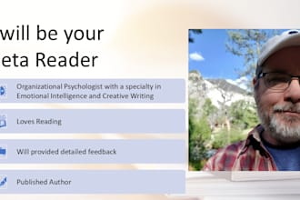 beta read your short story or novel without ai