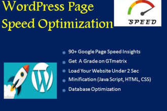 speed up word press website for google page insights