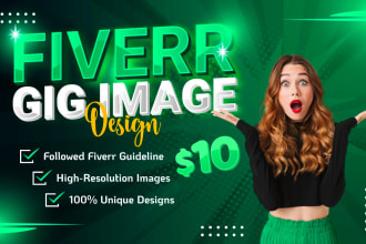 design 3 responsive fiverr gig images in 24 hours