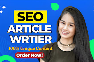 write SEO blog posts and articles