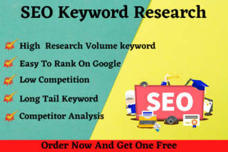 provide best on page SEO keyword research and competitor analysis