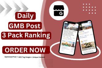 do gmb posts with geotag images for google top 3 packs