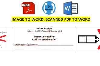 do scanned pdf to word, handwriting to word, image to word