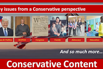 write american conservative news, politics, and opinion articles and blog posts
