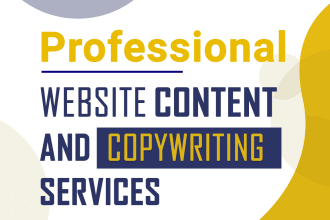 be your expert SEO content writer and website content writer