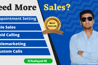 do professional sales calls and b2b b2c cold calling appointment setting in US