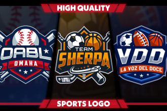 design soccer, basketball, baseball and sports team logo