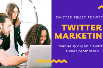 do  manually organic twitter tweet promotion
