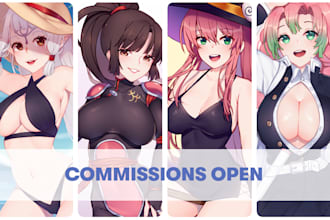 draw your oc or fanart in my anime style