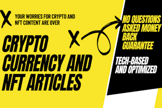 write cryptocurrency and nft technology articles