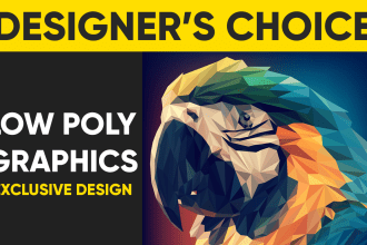 design geometric, low polygonal, line art design for you