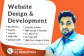 do something, I have skills wordpress, shopify, cms builder