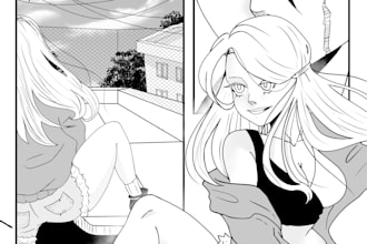 draw webtoon and manga, art