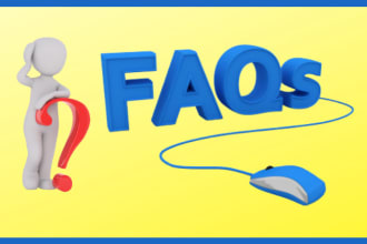 write frequently asked questions for faq page on website