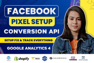 setup meta facebook pixel shopify, conversion API, google analytics 4, fix pixel