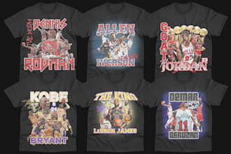 design 90s bootleg tshirt, rap tee design for you
