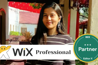 design wix ecommerce website and landing page