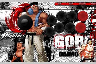 create a custom artwork for your fightstick with any theme of your choice